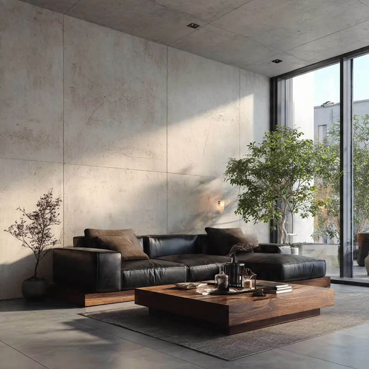 Home 3 a-sleek-minimalist-living-room-with-concrete-walls