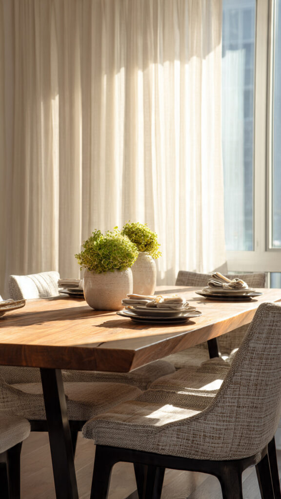 20 Dining Table Decor Ideas to Instantly Elevate Your Dining Space (Stylish & Modern Inspiration) 19 20 Dining Table Decor Ideas to Instantly Elevate Your Dining Space (Stylish & Modern Inspiration) - Decor Lads