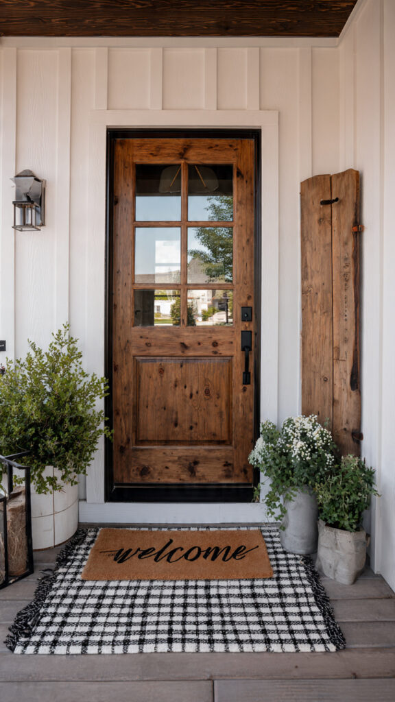 20 Front Door Decor Ideas to Instantly Boost Your Home’s Curb Appeal (Stylish & Welcoming Designs) 8 20 Front Door Decor Ideas to Instantly Boost Your Home’s Curb Appeal (Stylish & Welcoming Designs) - Decor Lads
