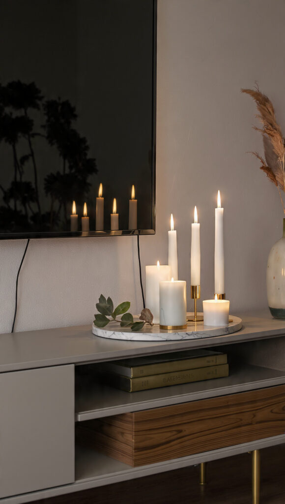 20 TV Stand Decor Ideas to Style the Most Overlooked Surface in Your Living Room 6 20 TV Stand Decor Ideas to Style the Most Overlooked Surface in Your Living Room - Decor Lads