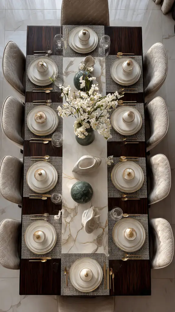 20 Dining Table Decor Ideas to Instantly Elevate Your Dining Space (Stylish & Modern Inspiration) 20 20 Dining Table Decor Ideas to Instantly Elevate Your Dining Space (Stylish & Modern Inspiration) - Decor Lads