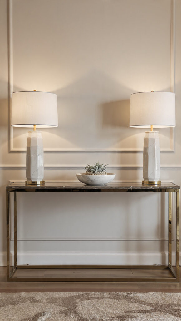 20 Console Table Decor Ideas to Style Every Entryway, Hallway, and Living Room - Decor Lads