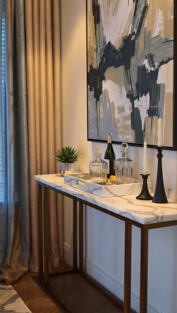 20 Console Table Decor Ideas to Style Every Entryway, Hallway, and Living Room - Decor Lads