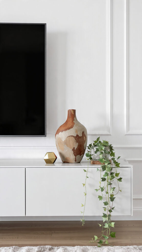 20 TV Stand Decor Ideas to Style the Most Overlooked Surface in Your Living Room 12 20 TV Stand Decor Ideas to Style the Most Overlooked Surface in Your Living Room - Decor Lads